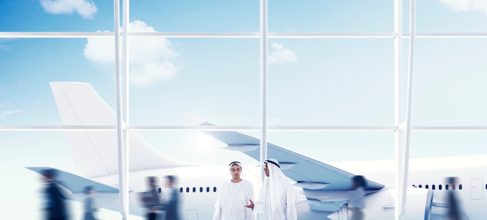Airport Travel Business Middle Eastern Ethnicity Airplane Concep